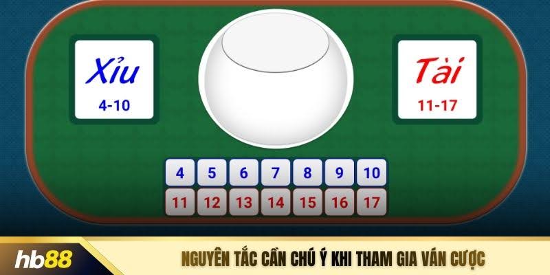 Nguyên tắc cần chú ý khi tham gia ván cược